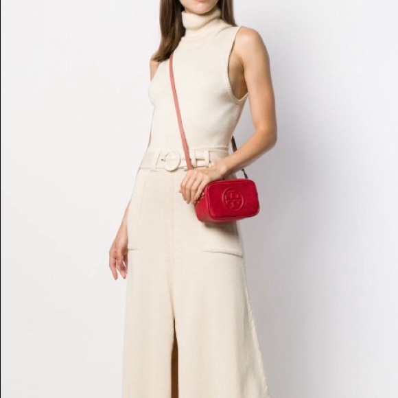 Tory Burch Handbags - Tory Burch Perry Bombé Mini Crossbody Bag Red D1